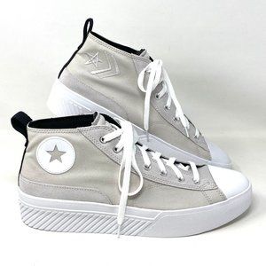 Converse Untitl3d CS Mid Pale Putty Sneakers White Canvas Men's Size 171927C